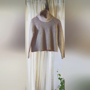 Madewell Roundtrip Turtleneck Sweater, Soft Rose, size S